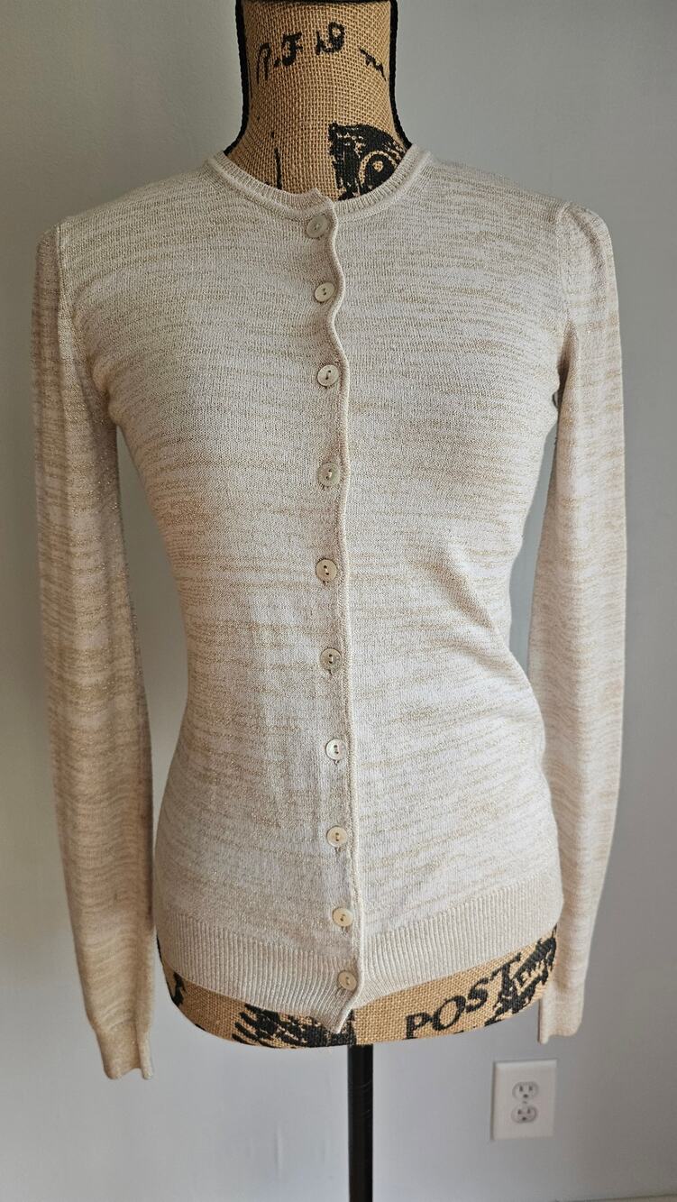 Dolce and Gabbana Vintage Button Down Sweater Cardigan Viscose Blend, Sz S